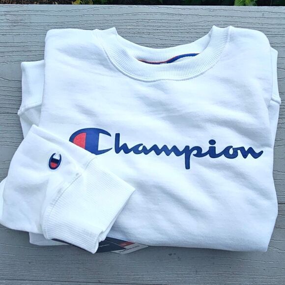 Champion Powerblend BF Graphic Crew women's sweatshirt NEW W TAGS XS - Picture 3 of 14